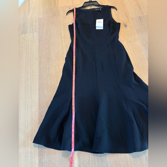 Theory Sleeveless Mermaid Mid Crepe Dress Black Sz 6 NEW NWT - Picture 11 of 11